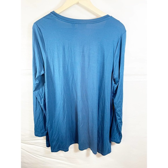 LOGO by Lori Goldstein Long Sleeve Shirt with Pockets Size L - Picture 4 of 5